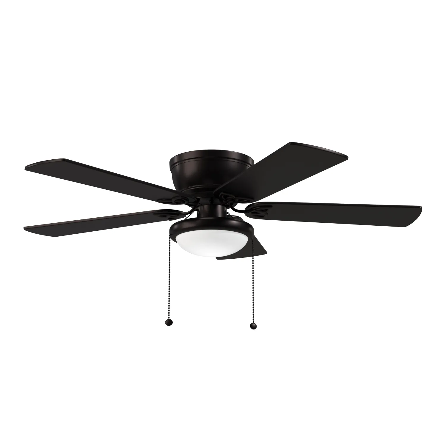 52 inch Benton Matte Black Pull Chain Ceiling Fan 3D Model_03